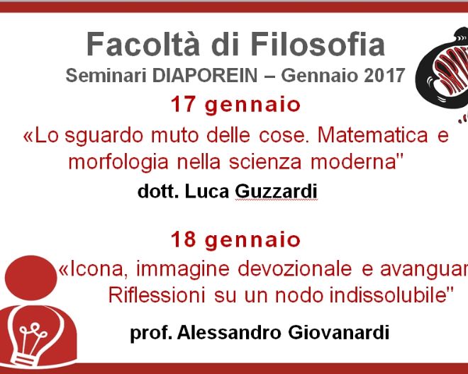 Seminari centro di ricerca DIAPOREIN gennaio 2017